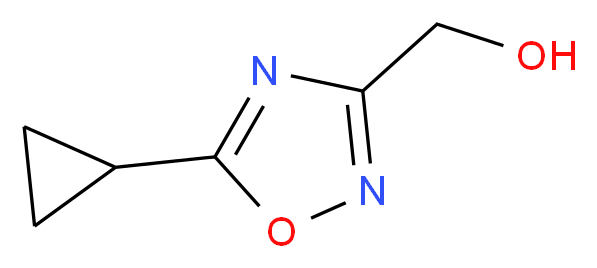 (5-cyclopropyl-1,2,4-oxadiazol-3-yl)methanol_分子结构_CAS_915920-06-8)