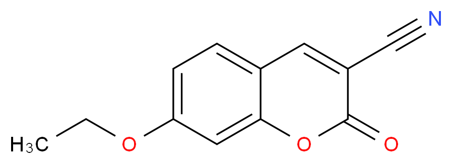 7-ethoxy-2-oxo-2H-chromene-3-carbonitrile_分子结构_CAS_117620-77-6