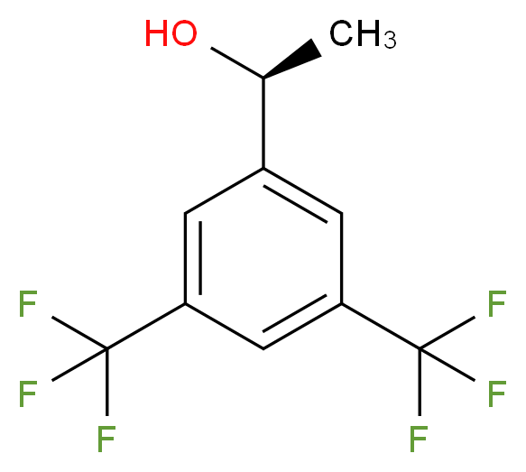 (S)-1-(3,5-Bis(trifluoromethyl)phenyl)ethanol_分子结构_CAS_225920-05-8)