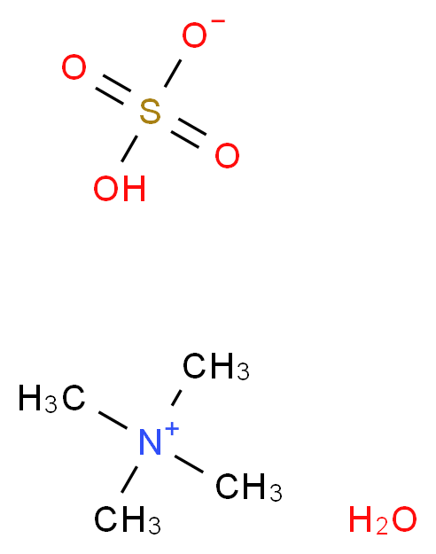 tetramethylazanium hydrate hydrogen sulfate_分子结构_CAS_103812-00-6