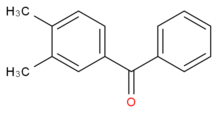 3,4-二甲基苯甲酮_分子结构_CAS_2571-39-3)