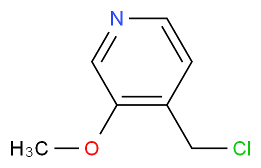 4-(chloromethyl)-3-methoxypyridine_分子结构_CAS_763043-85-2)