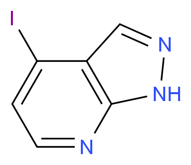 4-Iodo-1H-pyrazolo[3,4-b]pyridine_分子结构_CAS_861881-02-9)