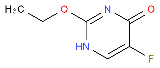 2-ethoxy-5-fluoro-1,4-dihydropyrimidin-4-one_分子结构_CAS_56177-80-1