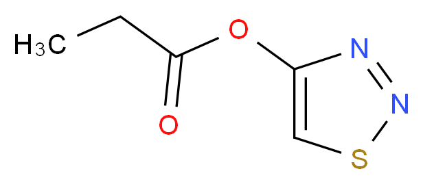 1,2,3-thiadiazol-4-yl propanoate_分子结构_CAS_3989-36-4