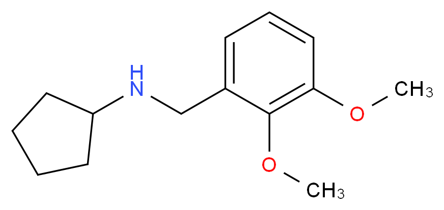 N-(2,3-dimethoxybenzyl)cyclopentanamine_分子结构_CAS_356094-55-8)