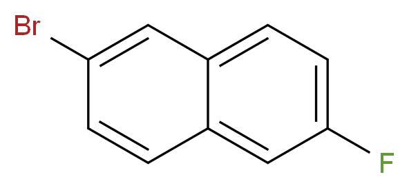 2-bromo-6-fluoronaphthalene_分子结构_CAS_324-41-4