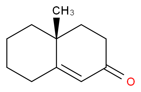 (R)-(-)-4,4a,5,6,7,8-六氢-4a-甲基-2(3H)-萘酮_分子结构_CAS_63975-59-7)