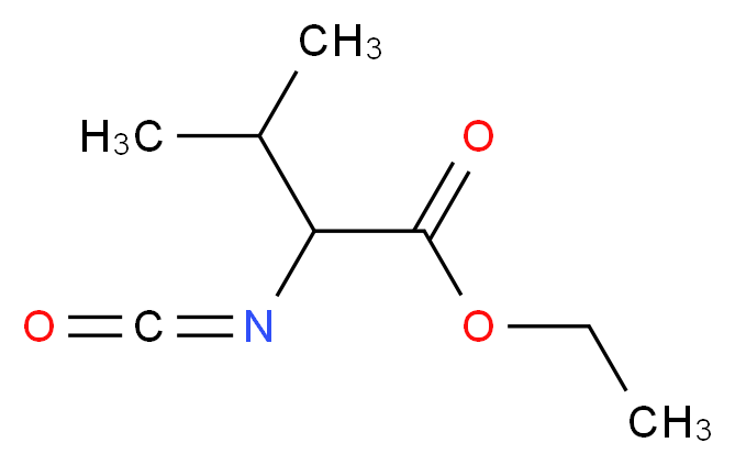 ethyl 2-isocyanato-3-methylbutanoate_分子结构_CAS_5296-78-6