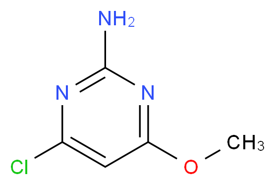 4-chloro-6-methoxypyrimidin-2-amine_分子结构_CAS_5734-64-5