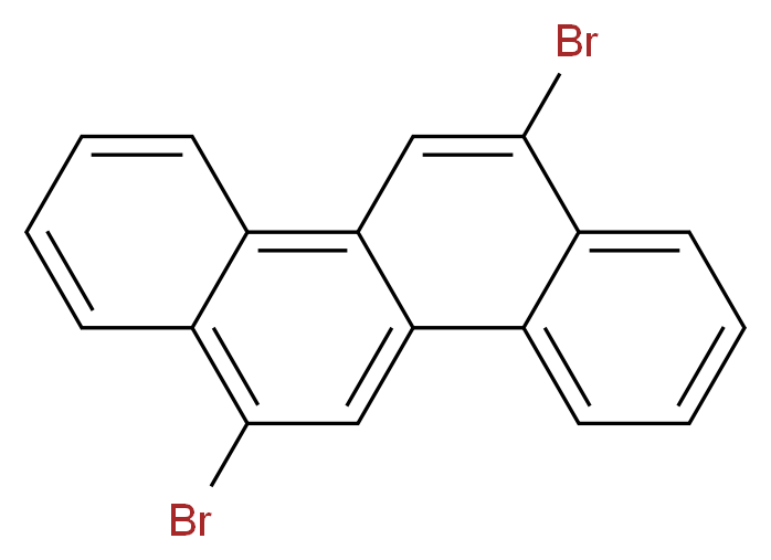 6,12-Dibromochrysene_分子结构_CAS_131222-99-6)