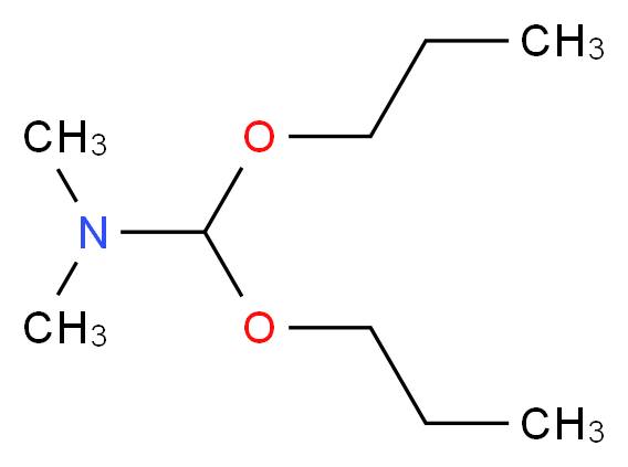 N,N-二甲基甲酰胺二正丙基乙缩醛_分子结构_CAS_6006-65-1)