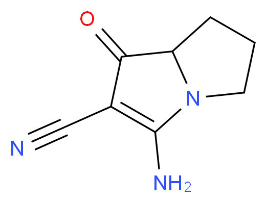 3-amino-1-oxo-5,6,7,7a-tetrahydro-1H-pyrrolizine-2-carbonitrile_分子结构_CAS_)