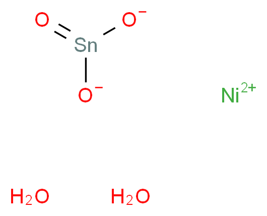 nickel(2+) ion oxostannanebis(olate) dihydrate_分子结构_CAS_12035-38-0