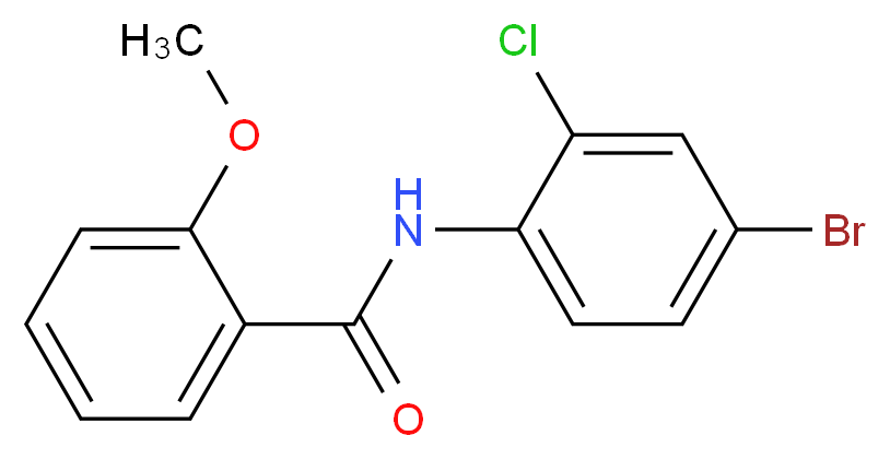 N-(4-Bromo-2-chlorophenyl)-2-methoxybenzamide_分子结构_CAS_842117-64-0)