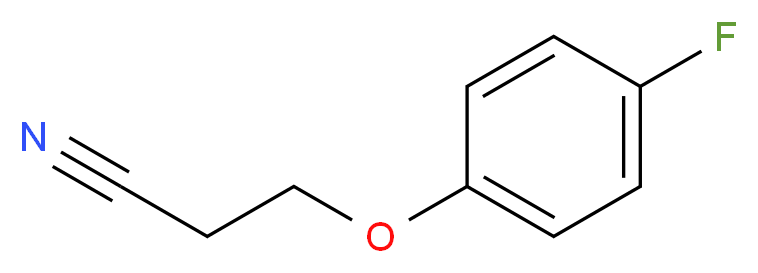 3-(4-fluorophenoxy)propanenitrile_分子结构_CAS_85169-02-4