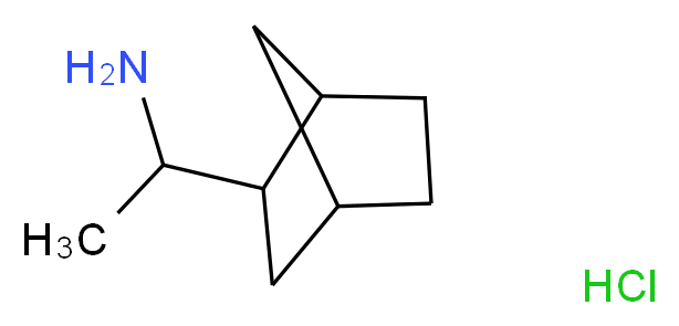 1-Bicyclo[2.2.1]hept-2-yl-ethylamine hydrochloride_分子结构_CAS_24520-59-0)