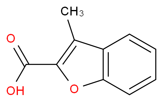 3-Methylbenzofuran-2-carboxylic acid_分子结构_CAS_)