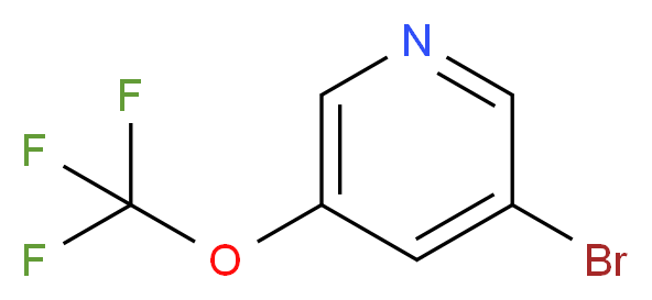 3-bromo-5-(trifluoromethoxy)pyridine_分子结构_CAS_1060815-01-1