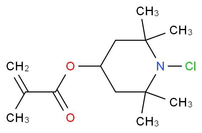 1-chloro-2,2,6,6-tetramethylpiperidin-4-yl 2-methylprop-2-enoate_分子结构_CAS_1126272-77-2