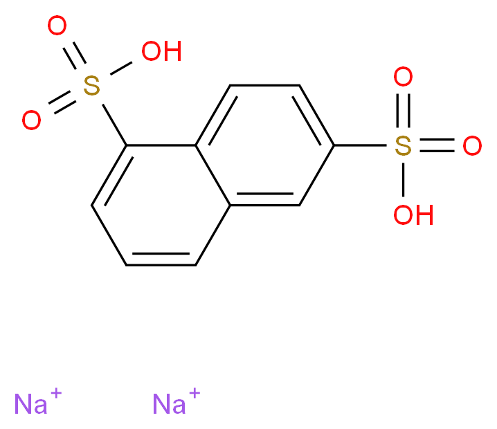 disodium naphthalene-1,6-disulfonic acid_分子结构_CAS_1655-43-2