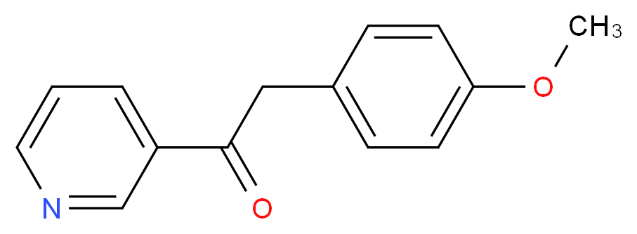 2-(4-methoxyphenyl)-1-(pyridin-3-yl)ethan-1-one_分子结构_CAS_23827-45-4