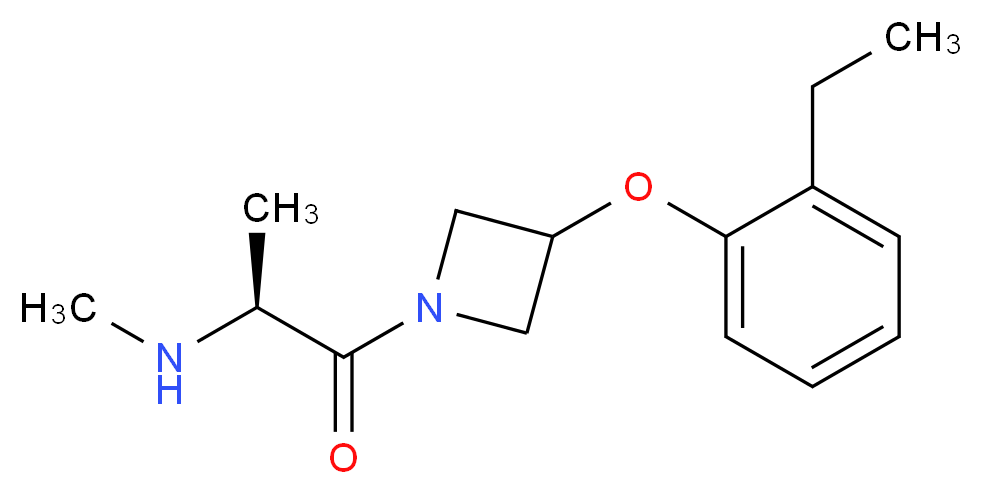 (2S)-1-[3-(2-ethylphenoxy)-1-azetidinyl]-N-methyl-1-oxo-2-propanamine_分子结构_CAS_)