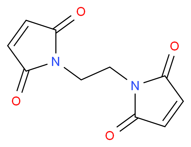 1-[2-(2,5-dioxo-2,5-dihydro-1H-pyrrol-1-yl)ethyl]-2,5-dihydro-1H-pyrrole-2,5-dione_分子结构_CAS_5132-30-9