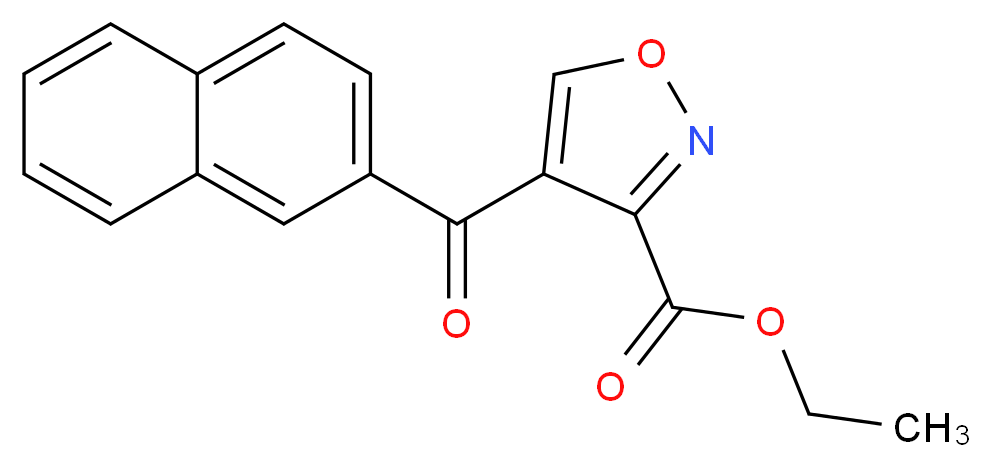 Ethyl 4-(2-naphthylcarbonyl)-3-isoxazolecarboxylate_分子结构_CAS_)