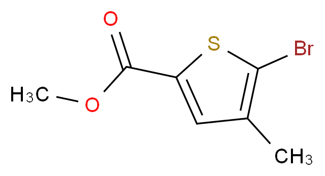 methyl 5-bromo-4-methylthiophene-2-carboxylate_分子结构_CAS_54796-47-3