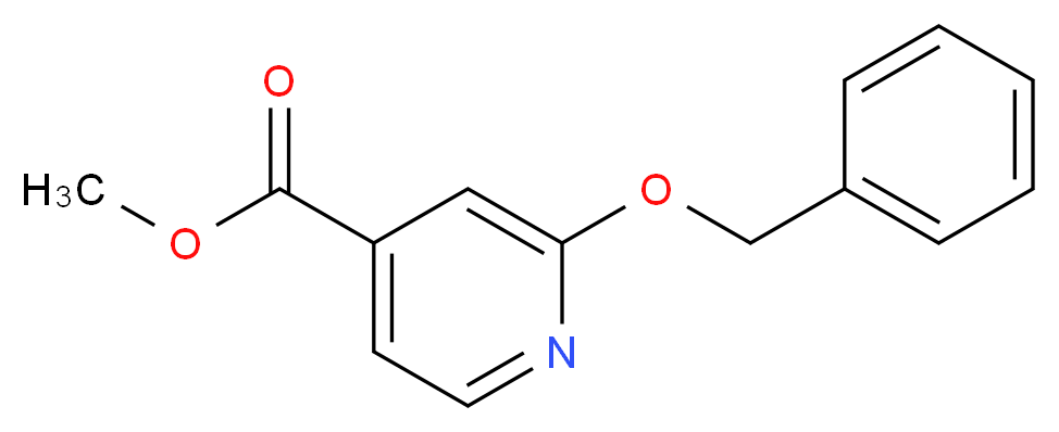 methyl 2-(benzyloxy)pyridine-4-carboxylate_分子结构_CAS_467236-26-6