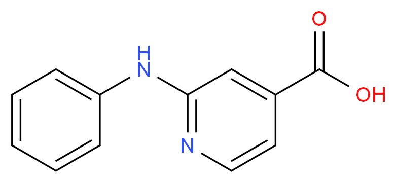 2-(phenylamino)pyridine-4-carboxylic acid_分子结构_CAS_1019461-36-9