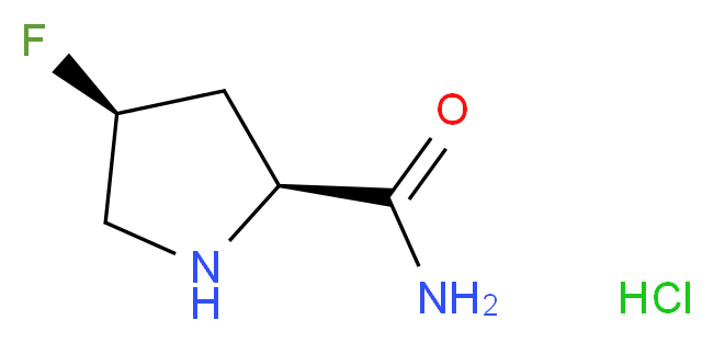 (2S,4S)-4-Fluoropyrrolidine-2-carboxamide hydrochloride_分子结构_CAS_426844-23-7)