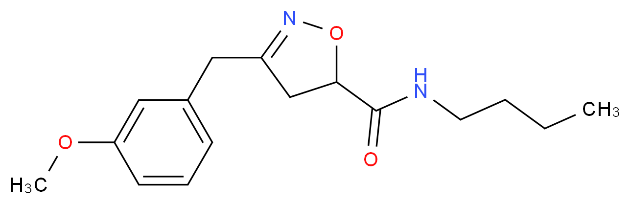 N-butyl-3-(3-methoxybenzyl)-4,5-dihydro-5-isoxazolecarboxamide_分子结构_CAS_)