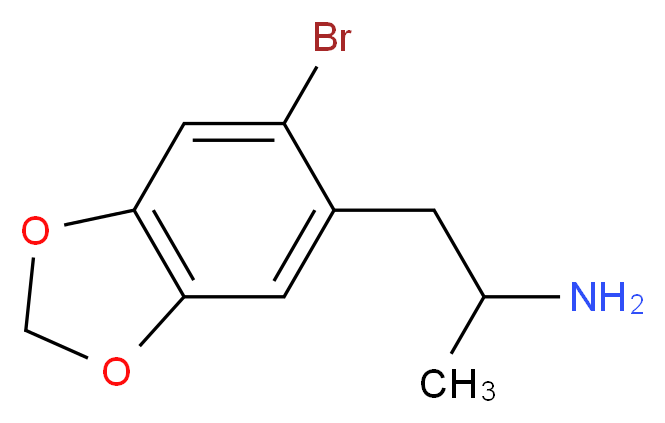 2-Bromo-4,5-methylenedioxyamphetamine_分子结构_CAS_151920-03-5)