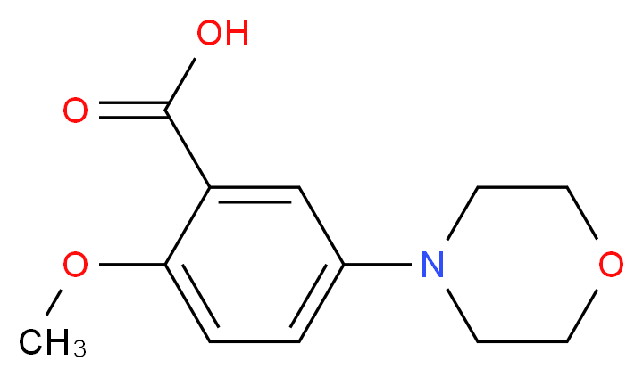 2-Methoxy-5-morpholin-4-yl-benzoic acid_分子结构_CAS_)