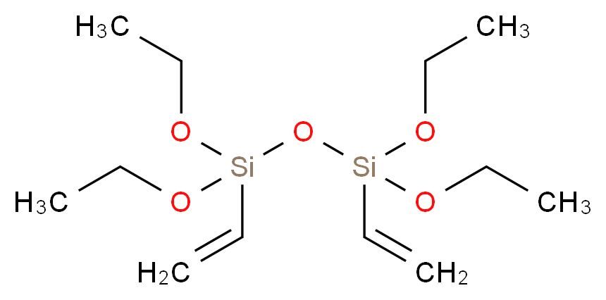 4,6-diethenyl-4,6-diethoxy-3,5,7-trioxa-4,6-disilanonane_分子结构_CAS_3682-26-6