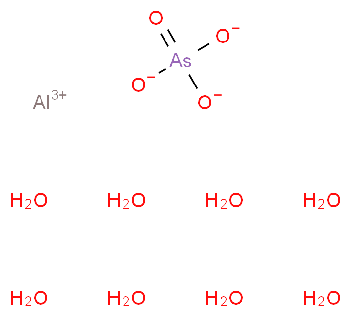 ALUMINUM ARSENATE OCTAHYDRATE_分子结构_CAS_60763-04-4)