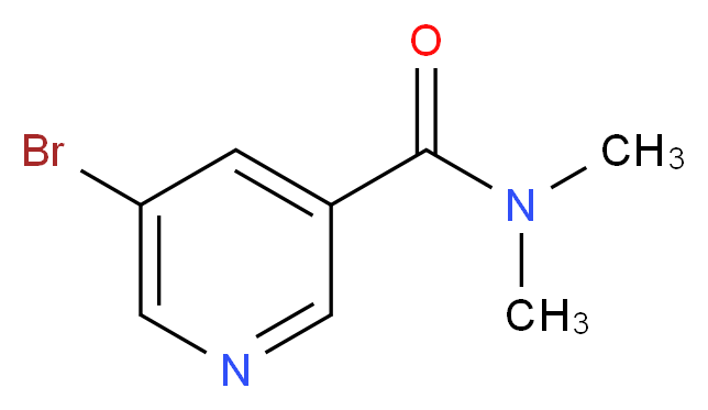 5-bromo-N,N-dimethylnicotinamide_分子结构_CAS_292170-96-8)