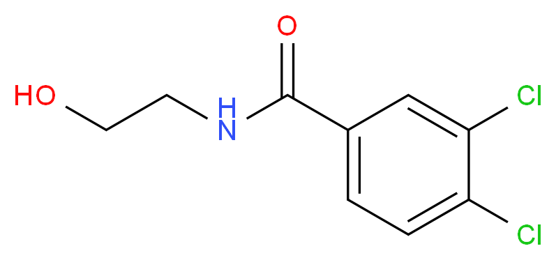 3,4-Dichloro-N-(2-hydroxyethyl)benzenecarboxamide_分子结构_CAS_28298-26-2)