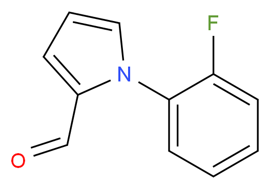 1-(2-氟苯基)1H-吡咯-2-甲醛_分子结构_CAS_132407-65-9)