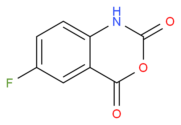 6-fluoro-2,4-dihydro-1H-3,1-benzoxazine-2,4-dione_分子结构_CAS_321-69-7