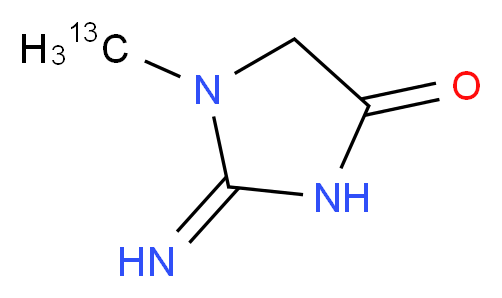 肌酸酐-(甲基-13C)_分子结构_CAS_1173022-95-1)