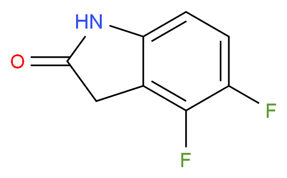 4,5-difluoro-2,3-dihydro-1H-indol-2-one_分子结构_CAS_850429-64-0