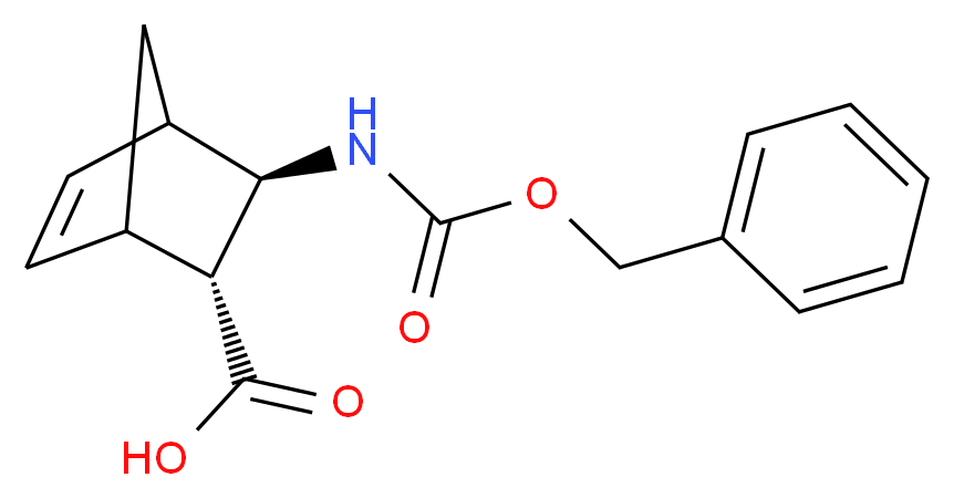 (2R,3R)-3-{[(benzyloxy)carbonyl]amino}bicyclo[2.2.1]hept-5-ene-2-carboxylic acid_分子结构_CAS_)