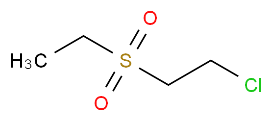 1-chloro-2-(ethanesulfonyl)ethane_分子结构_CAS_25027-40-1