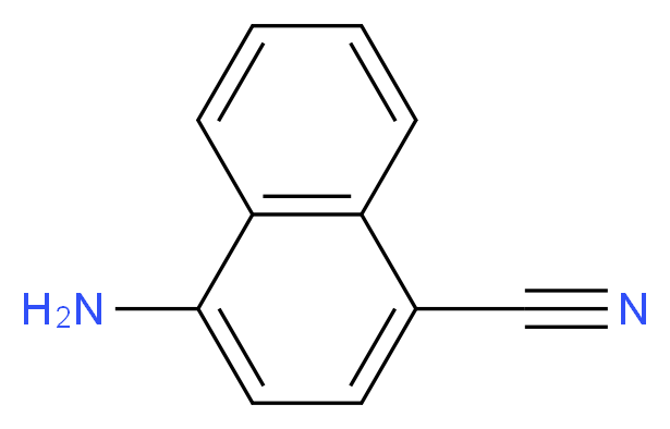 4-aminonaphthalene-1-carbonitrile_分子结构_CAS_58728-64-6
