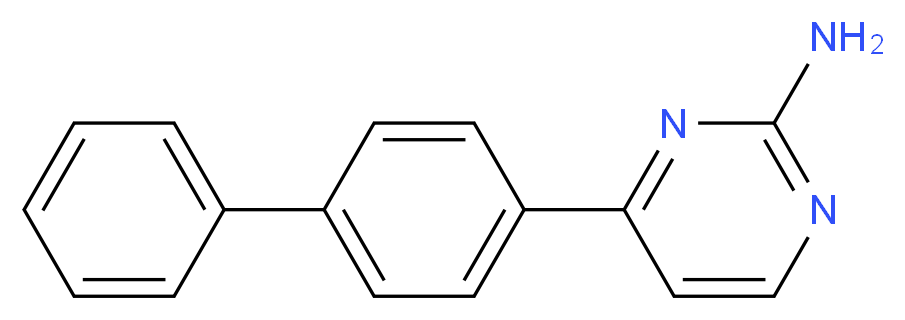 4-(4-phenylphenyl)pyrimidin-2-amine_分子结构_CAS_299463-56-2