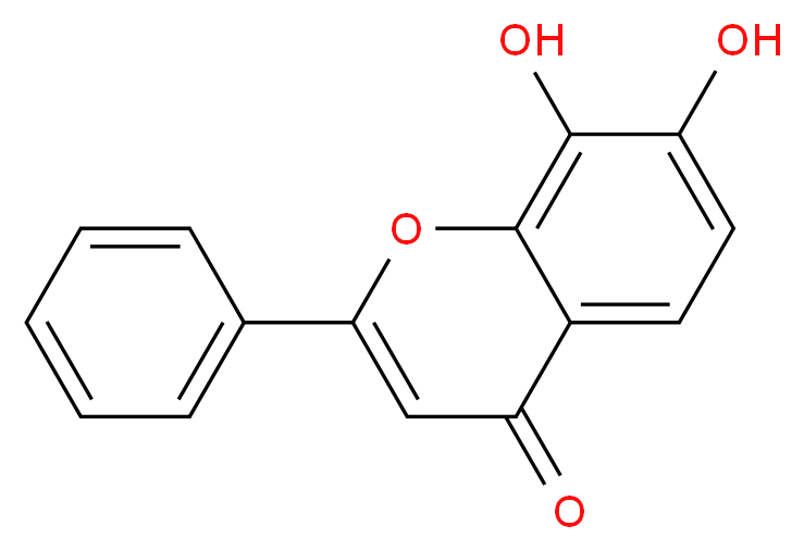 7,8-dihydroxy-2-phenyl-4H-chromen-4-one_分子结构_CAS_38183-03-8