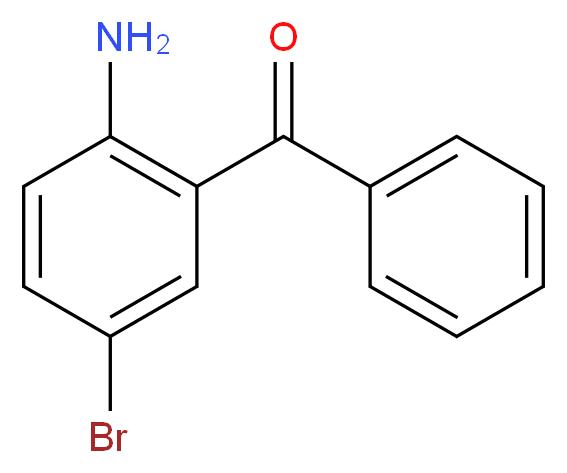 2-Benzoyl-4-bromoaniline_分子结构_CAS_39859-36-4)